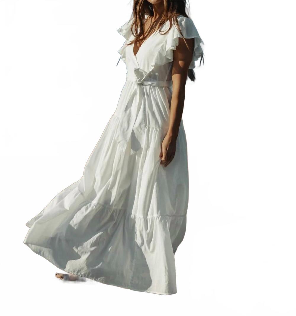 NEW THE NORMAL BRAND madeline dress in white